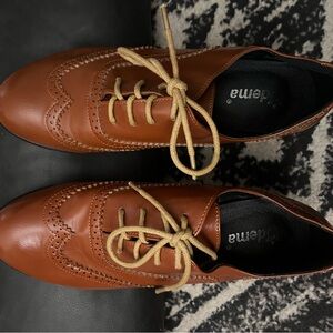 Odema Womens PU Leather Oxfords